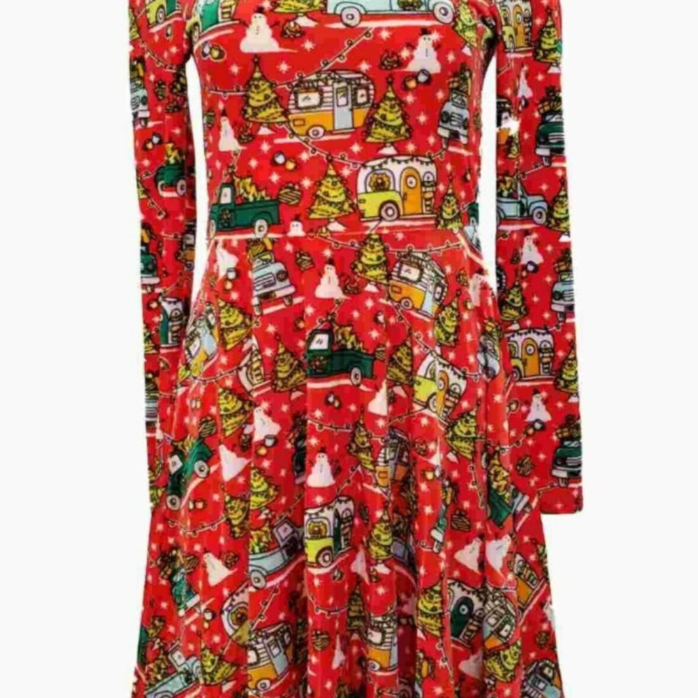 Ugly Holiday Christmas Mini Dress - Picture 3 of 3